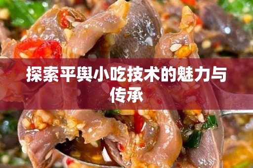 探索平舆小吃技术的魅力与传承