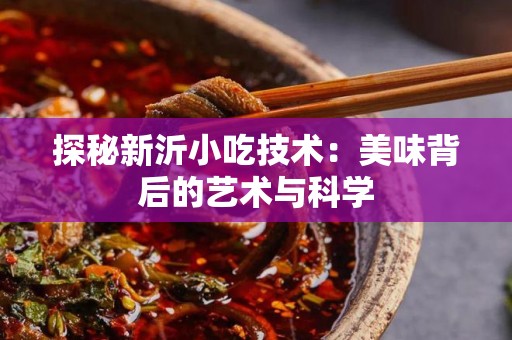 探秘新沂小吃技术：美味背后的艺术与科学