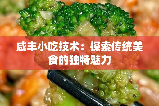 咸丰小吃技术：探索传统美食的独特魅力