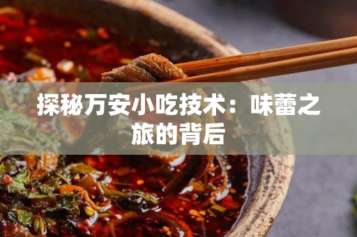 探秘万安小吃技术：味蕾之旅的背后
