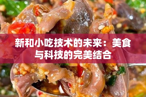 新和小吃技术的未来：美食与科技的完美结合