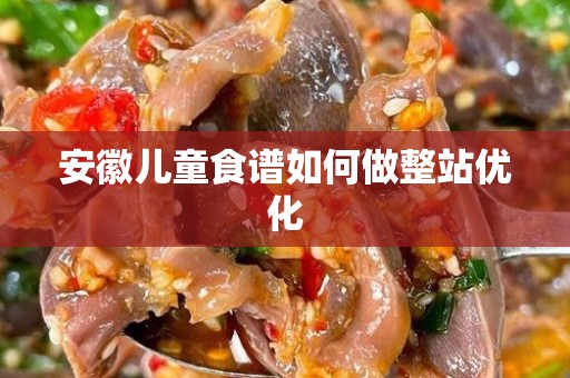 安徽儿童食谱如何做整站优化