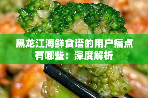 黑龙江海鲜食谱的用户痛点有哪些：深度解析