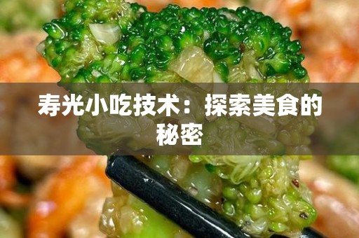 寿光小吃技术：探索美食的秘密