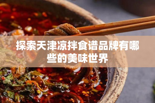 探索天津凉拌食谱品牌有哪些的美味世界