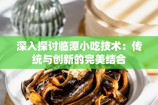 深入探讨临潭小吃技术：传统与创新的完美结合