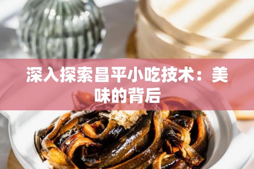 深入探索昌平小吃技术：美味的背后