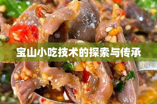 宝山小吃技术的探索与传承