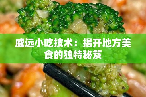 威远小吃技术：揭开地方美食的独特秘笈