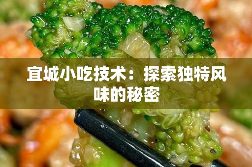 宜城小吃技术：探索独特风味的秘密