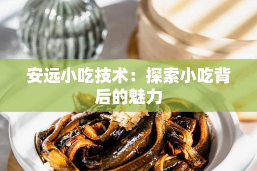 安远小吃技术：探索小吃背后的魅力