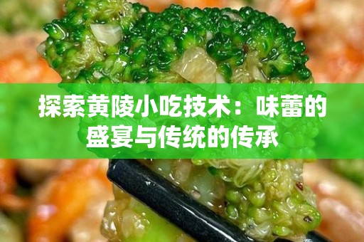 探索黄陵小吃技术：味蕾的盛宴与传统的传承