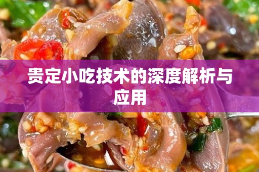 贵定小吃技术的深度解析与应用