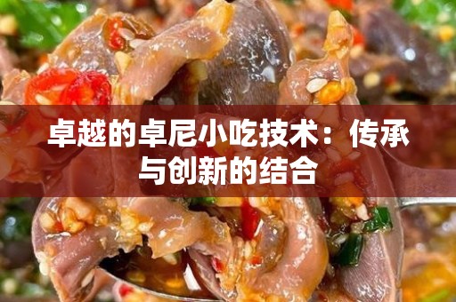 卓越的卓尼小吃技术：传承与创新的结合