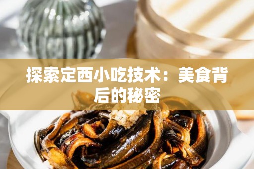 探索定西小吃技术：美食背后的秘密