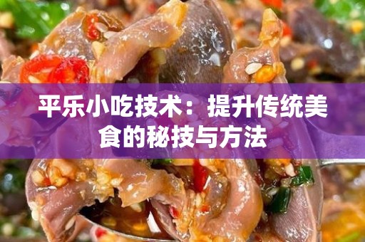 平乐小吃技术：提升传统美食的秘技与方法
