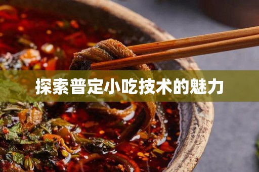 探索普定小吃技术的魅力