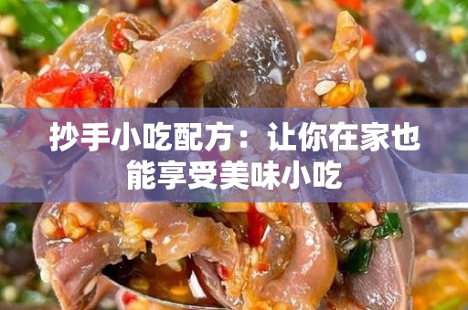 抄手小吃配方：让你在家也能享受美味小吃
