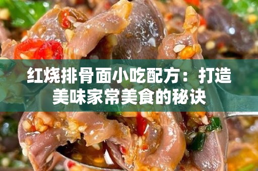 红烧排骨面小吃配方：打造美味家常美食的秘诀