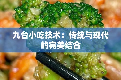 九台小吃技术：传统与现代的完美结合