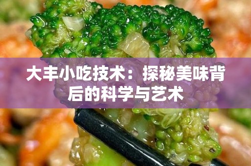 大丰小吃技术：探秘美味背后的科学与艺术
