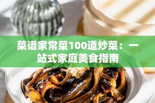 菜谱家常菜100道炒菜：一站式家庭美食指南