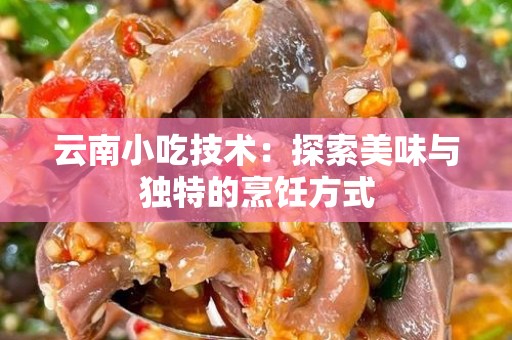 云南小吃技术：探索美味与独特的烹饪方式