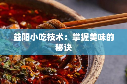 益阳小吃技术：掌握美味的秘诀