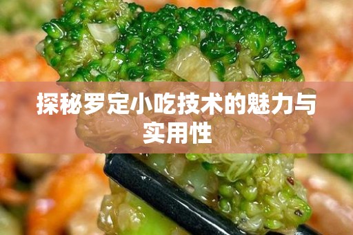 探秘罗定小吃技术的魅力与实用性