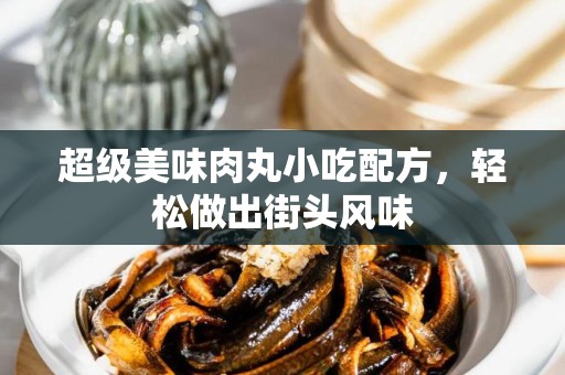 超级美味肉丸小吃配方，轻松做出街头风味