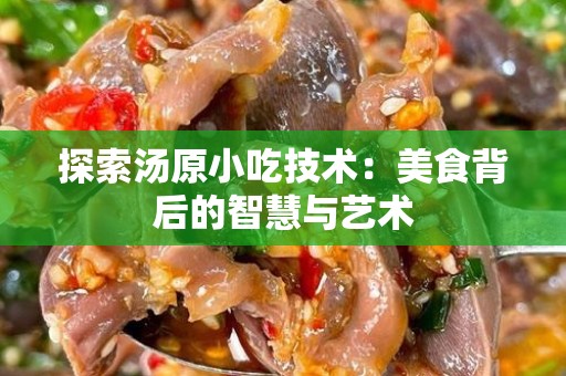 探索汤原小吃技术：美食背后的智慧与艺术