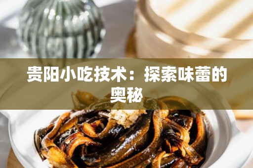 贵阳小吃技术：探索味蕾的奥秘