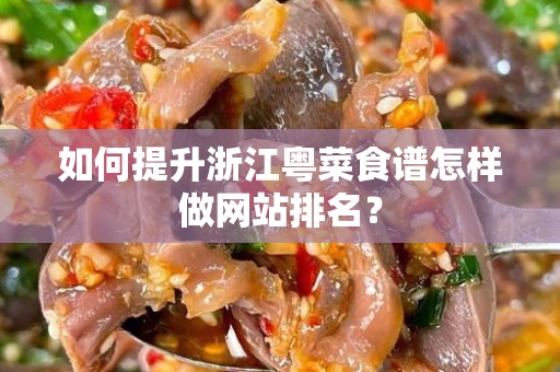 如何提升浙江粤菜食谱怎样做网站排名？