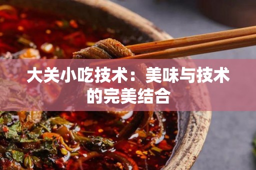 大关小吃技术：美味与技术的完美结合