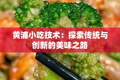 黄浦小吃技术：探索传统与创新的美味之路