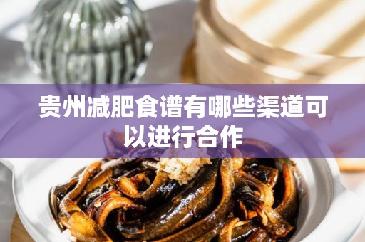 贵州减肥食谱有哪些渠道可以进行合作
