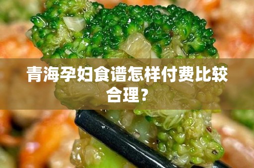青海孕妇食谱怎样付费比较合理？