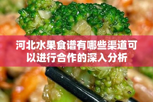 河北水果食谱有哪些渠道可以进行合作的深入分析