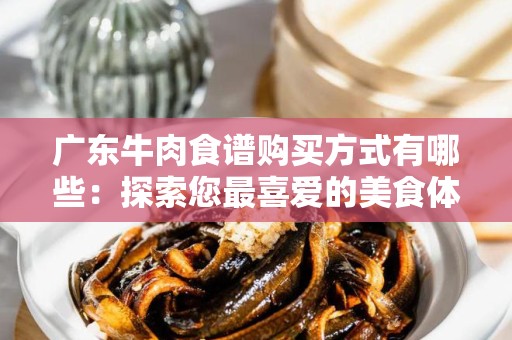 广东牛肉食谱购买方式有哪些：探索您最喜爱的美食体验