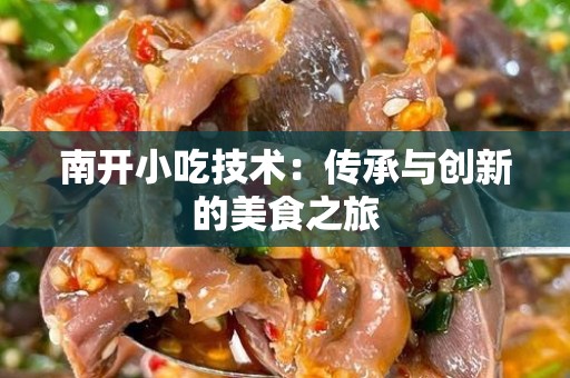 南开小吃技术：传承与创新的美食之旅