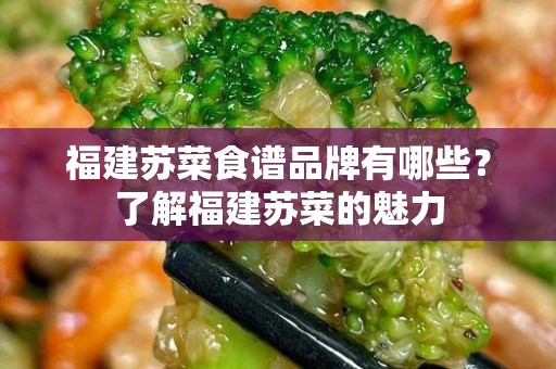 福建苏菜食谱品牌有哪些？了解福建苏菜的魅力