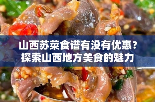 山西苏菜食谱有没有优惠？探索山西地方美食的魅力