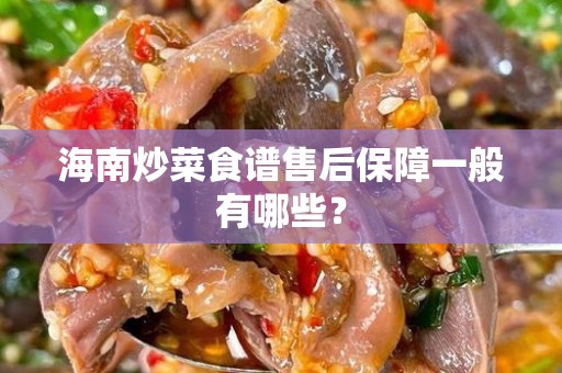海南炒菜食谱售后保障一般有哪些？
