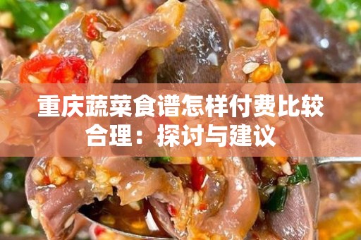 重庆蔬菜食谱怎样付费比较合理：探讨与建议