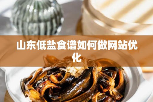 山东低盐食谱如何做网站优化