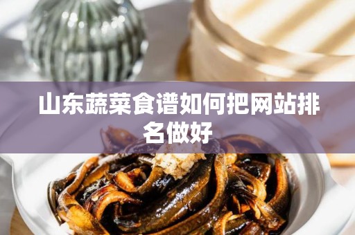 山东蔬菜食谱如何把网站排名做好