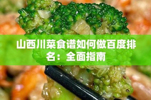 山西川菜食谱如何做百度排名：全面指南