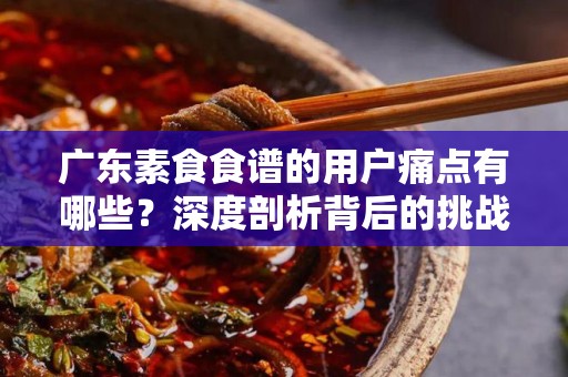 广东素食食谱的用户痛点有哪些？深度剖析背后的挑战与解决方案