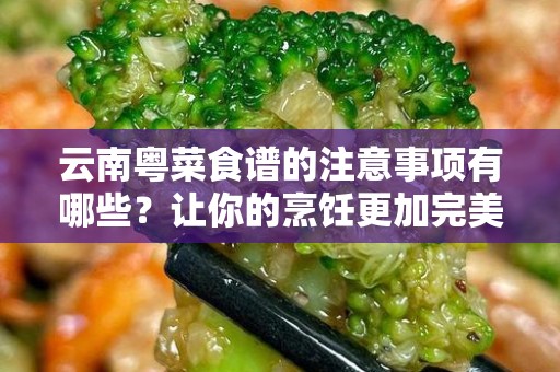 云南粤菜食谱的注意事项有哪些？让你的烹饪更加完美