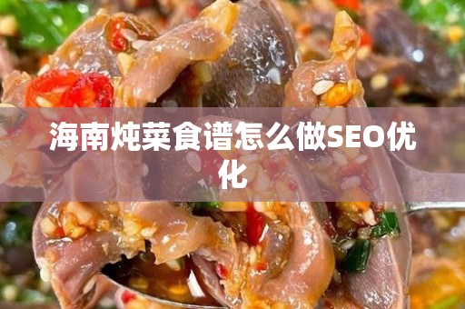 海南炖菜食谱怎么做SEO优化